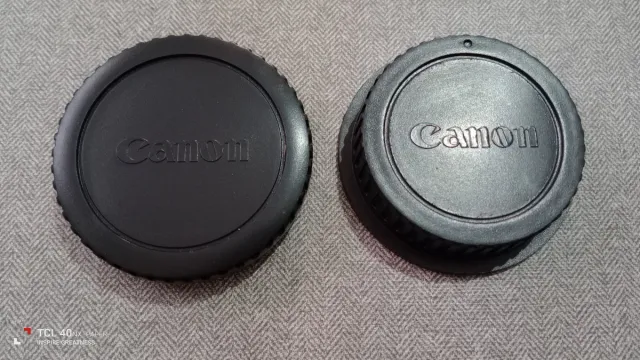 Tapas de objetivo Canon