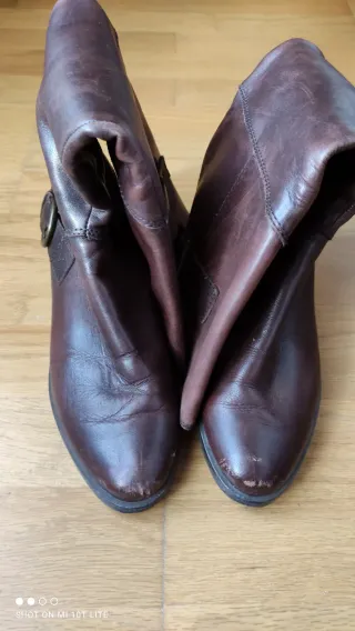 Botas altas mujer piel marrón