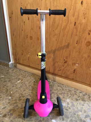 Patinete Oxelo B1 rosa 3 ruedas