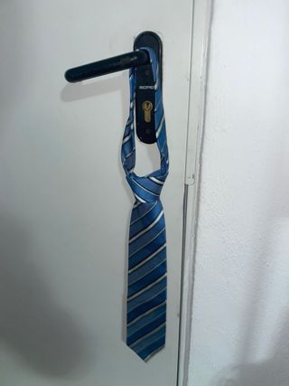 Corbata El Corte Inglés Rayas Azul y Blanco