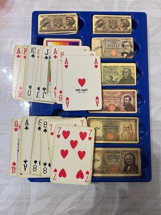 Gioco carte vintage Lira Italiana anni 70-80