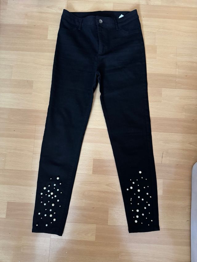 Vaqueros elásticos Calzedonia negros