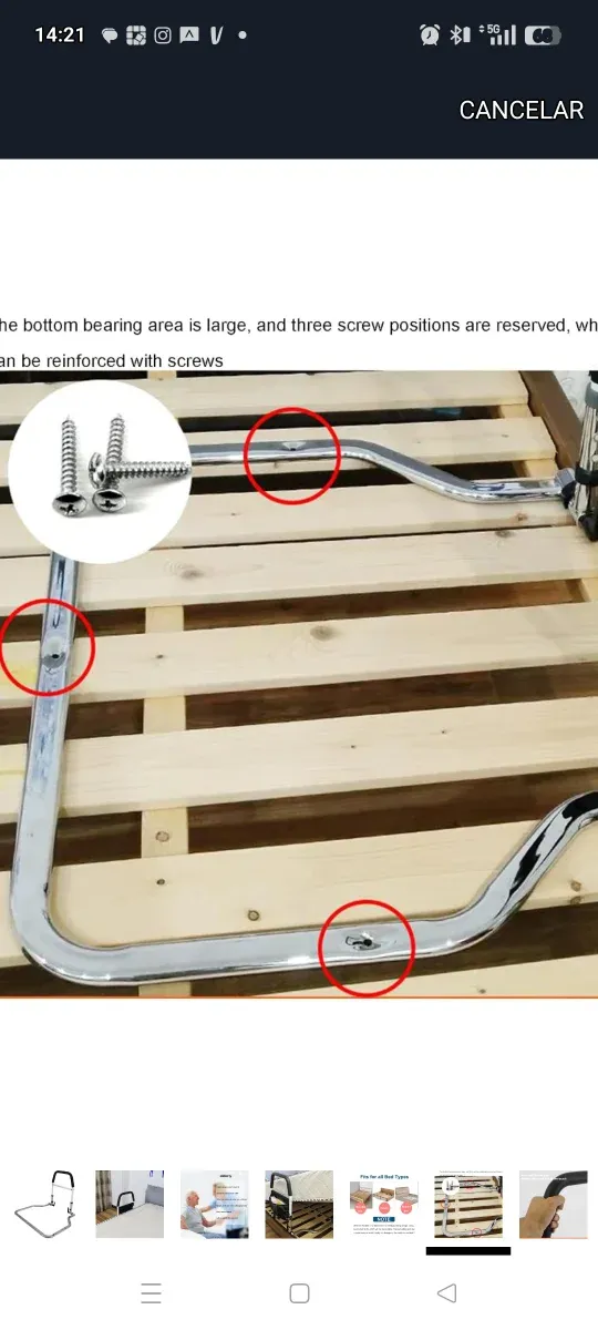 2 Asideros para cama.Ancianos o movilidad reducida