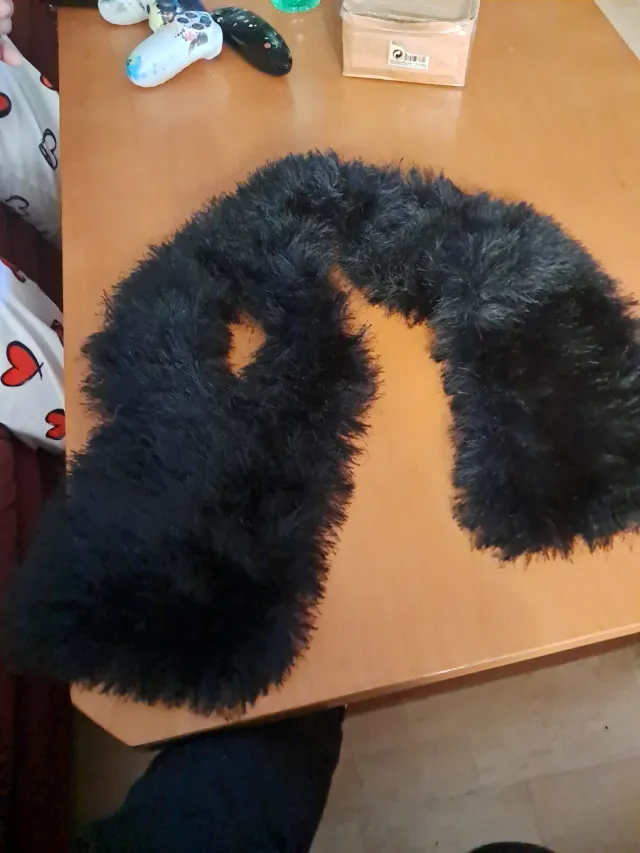 Bufanda pelo negra