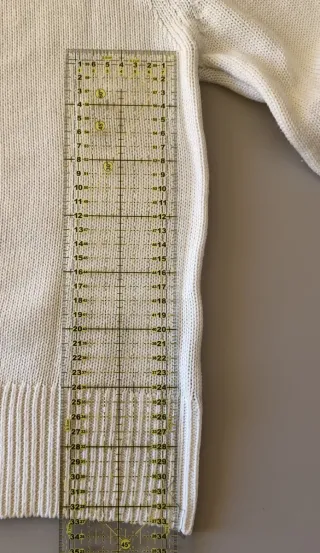 Jersey de punto cuello alto blanco