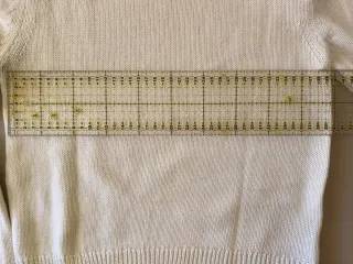 Jersey de punto cuello alto blanco