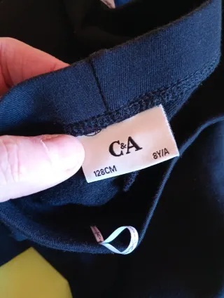 Pantalón legging niña negro 8 años