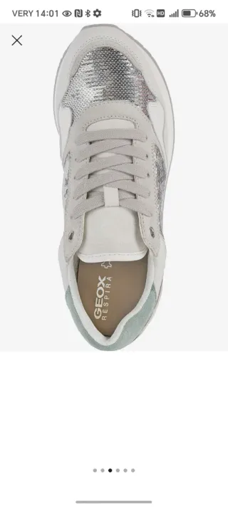 Scarpe Geox Donna Argento Bianco