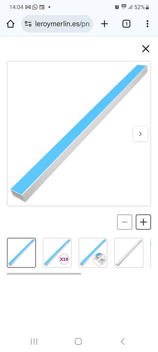Canaleta PVC Adhesiva 100x60mm