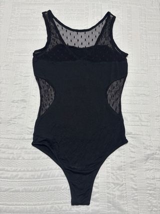 Body de encaje negro a estrenar