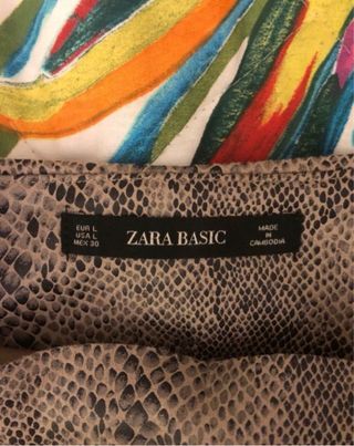 Gonna pantaloncino stampa animalier