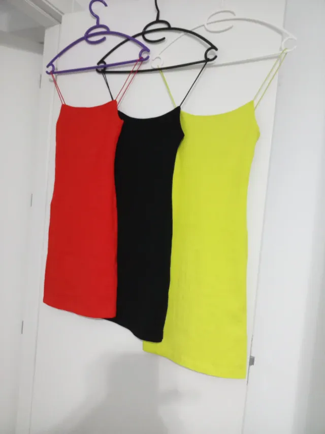 Vestidos ZARA Mujer (Rojo, Negro, verde limón)