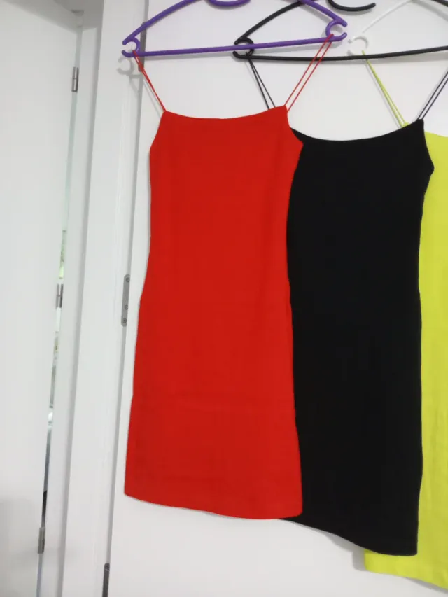 Vestidos ZARA Mujer (Rojo, Negro, verde limón)