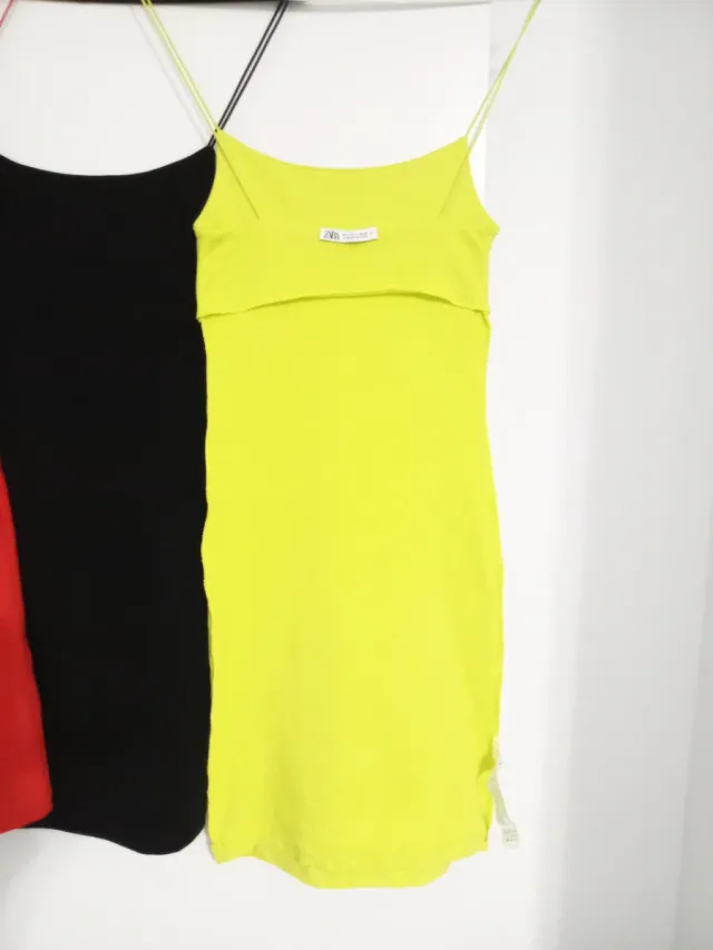 Vestidos ZARA Mujer (Rojo, Negro, verde limón)
