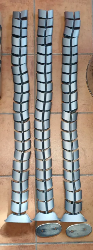 Guardacables flexibles plateados