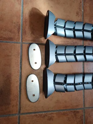 Guardacables flexibles plateados