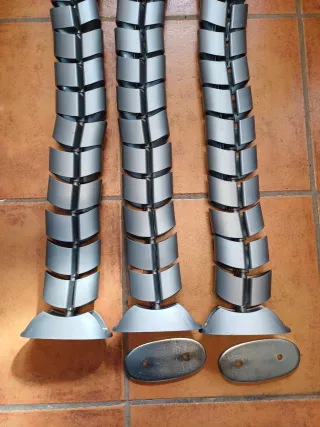 Guardacables flexibles plateados