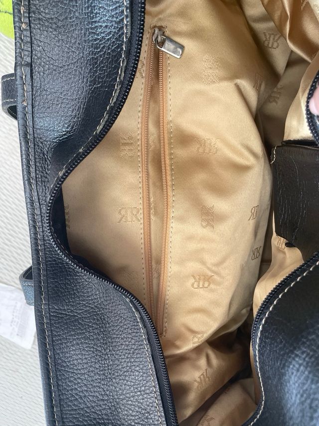 Bolso Piel Vintage Roberto Verino Negro