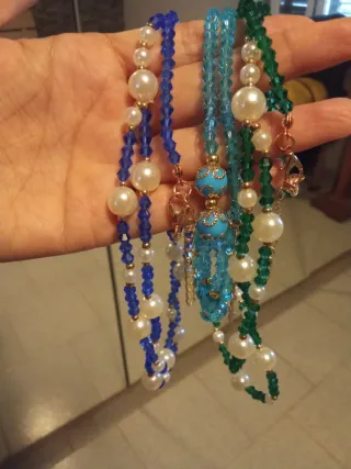 Set collane e orecchini perla e cristallo