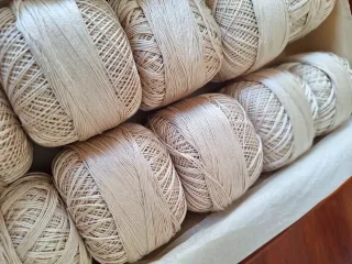 10 bobinas hilo Tridalia Super Beige (0387) 50gr