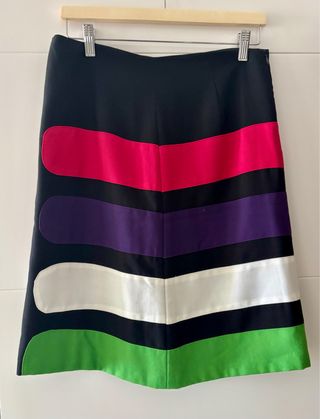Falda midi multicolor talla L23