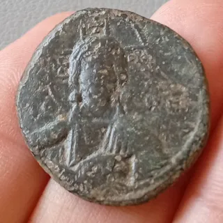 ≡ Moneda bizantina Imagen Jesucristo Pantocrátor