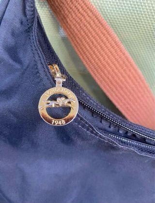 Bolso bandolera Longchamp lona negro