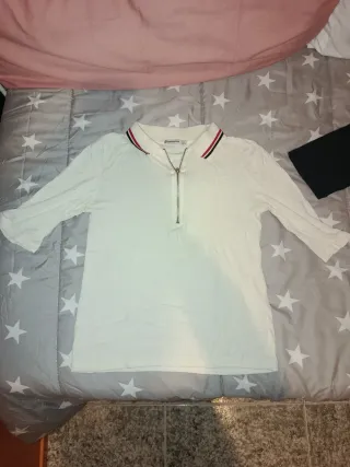 Pack 2 polos Stradivarius manga francesa