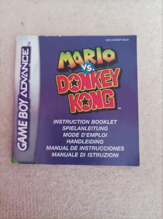 Libreto Mario vs Donkey Kong GBA