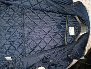 Abrigo Impermeable Azul Talla M