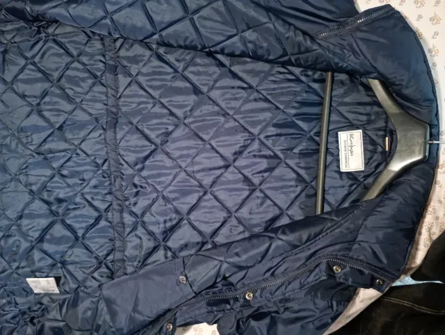 Abrigo Impermeable Azul Talla M