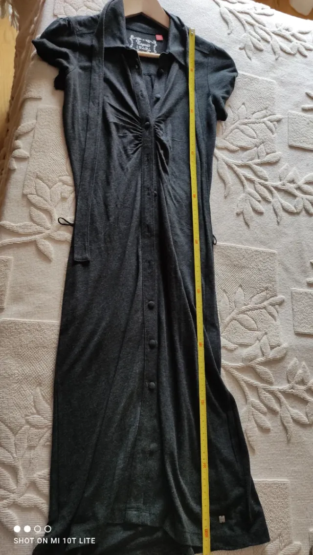 Vestido camisero gris marengo Espirit