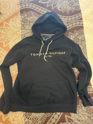 Sudadera Tommy Hilfiger Negra Talla XL