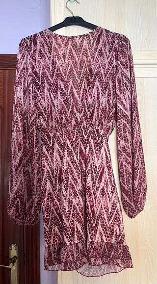 Vestido estampado rosa