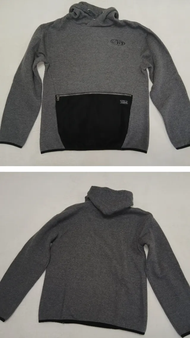 Sudadera Levi's gris con cremallera