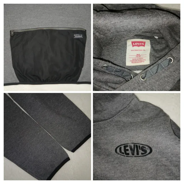 Sudadera Levi's gris con cremallera