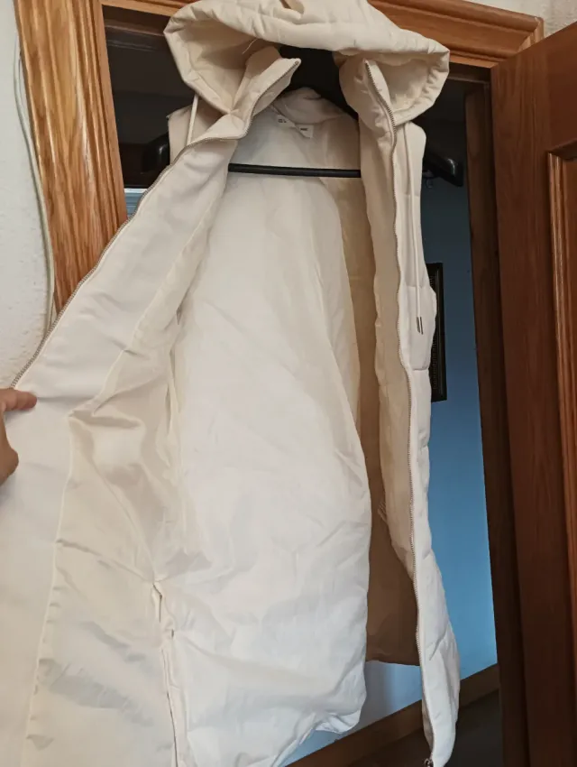 Chaleco acolchado invierno beige