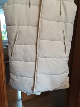 Chaleco acolchado invierno beige