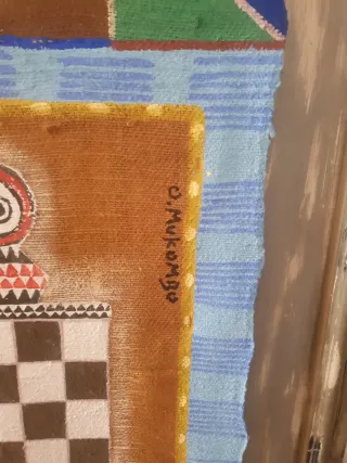 Tapiz étnico africano original