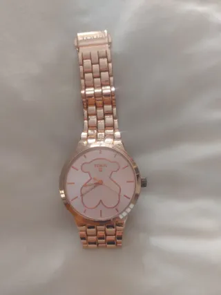 Reloj Tous Oso Dorado y Rosa