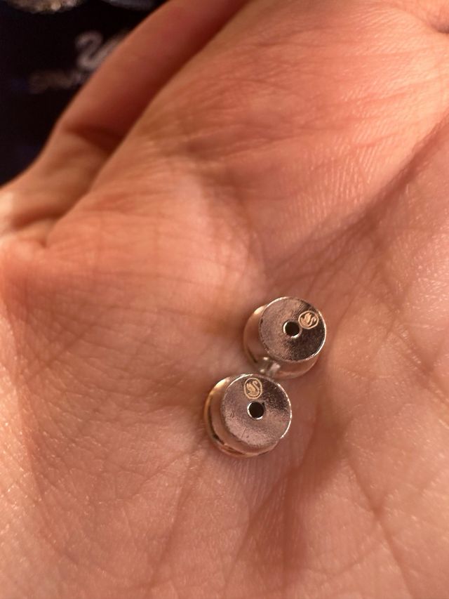 Pendientes Aro Swarovski Matrix Azules