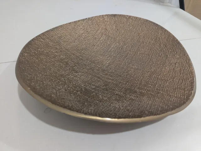 Bandeja decorativa dorada