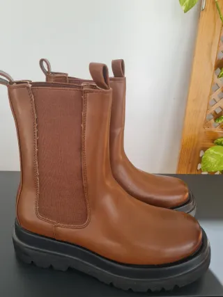 Botas estilo Chelsea Marrones Talla 38