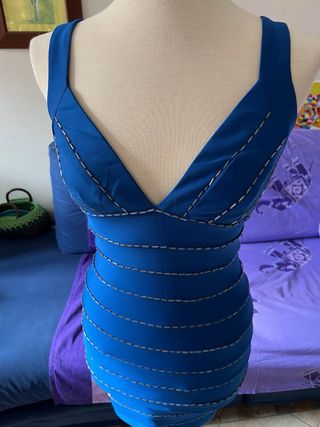 Tubino abito da cerimonia blu