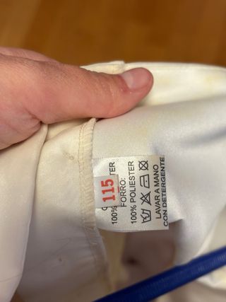 Vestido de comunión blanco y rosa