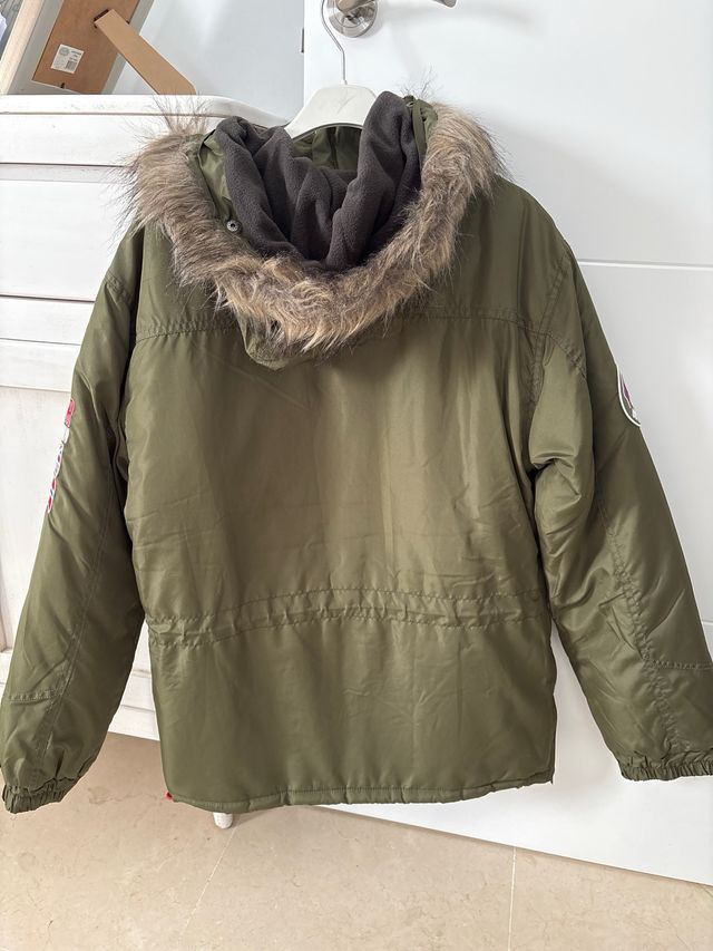 Anorak verde talla XS
