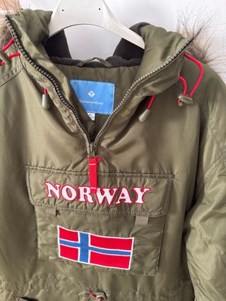 Anorak verde talla XS
