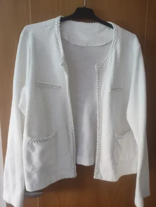 Chaqueta blanca mujer