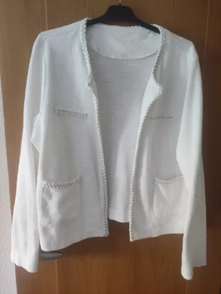 Chaqueta blanca mujer