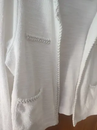 Chaqueta blanca mujer
